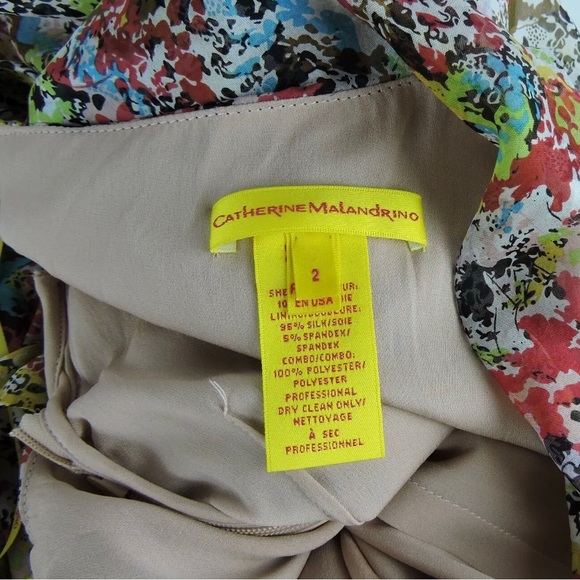 Vintage Cathy Malandrino silk dress - Picture 8 of 14